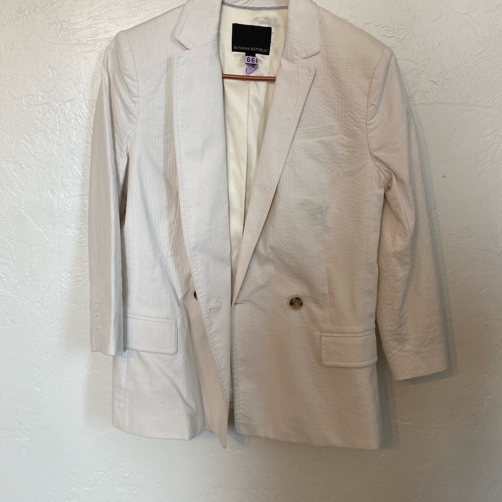 Banana Republic Cream Blazer